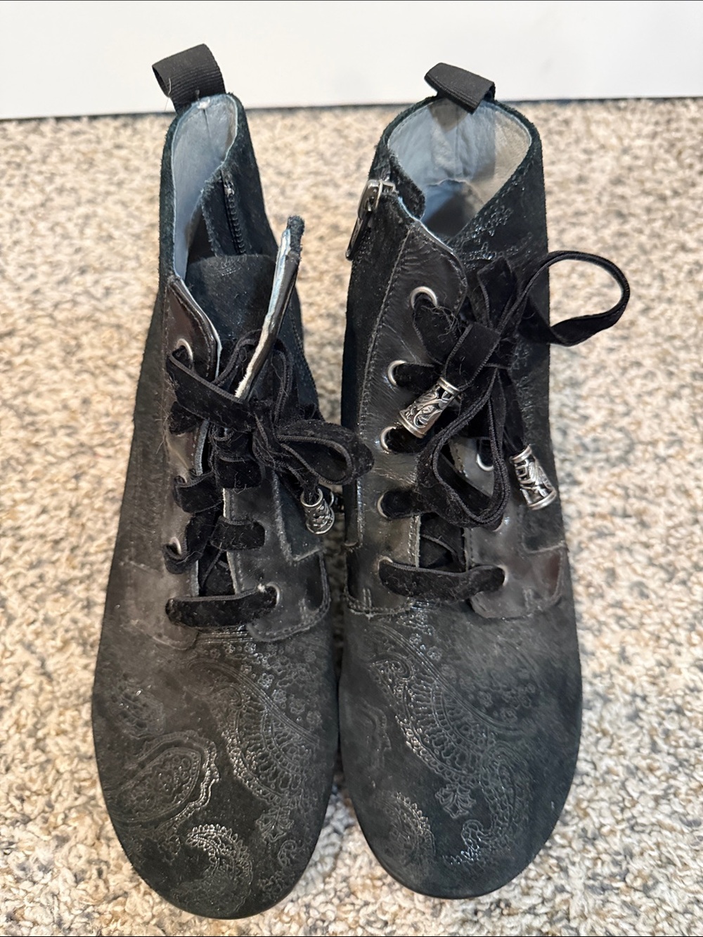 Alegria Ankle Boot Size 38 Eliza Paisley Black Beauty - Picture 3 of 8